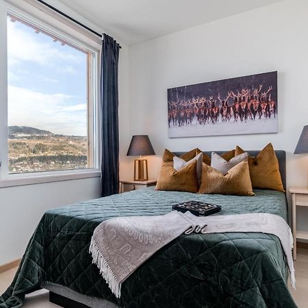 Mjos Tower Apartment - Lovely City View Sjusjøen 외부 사진