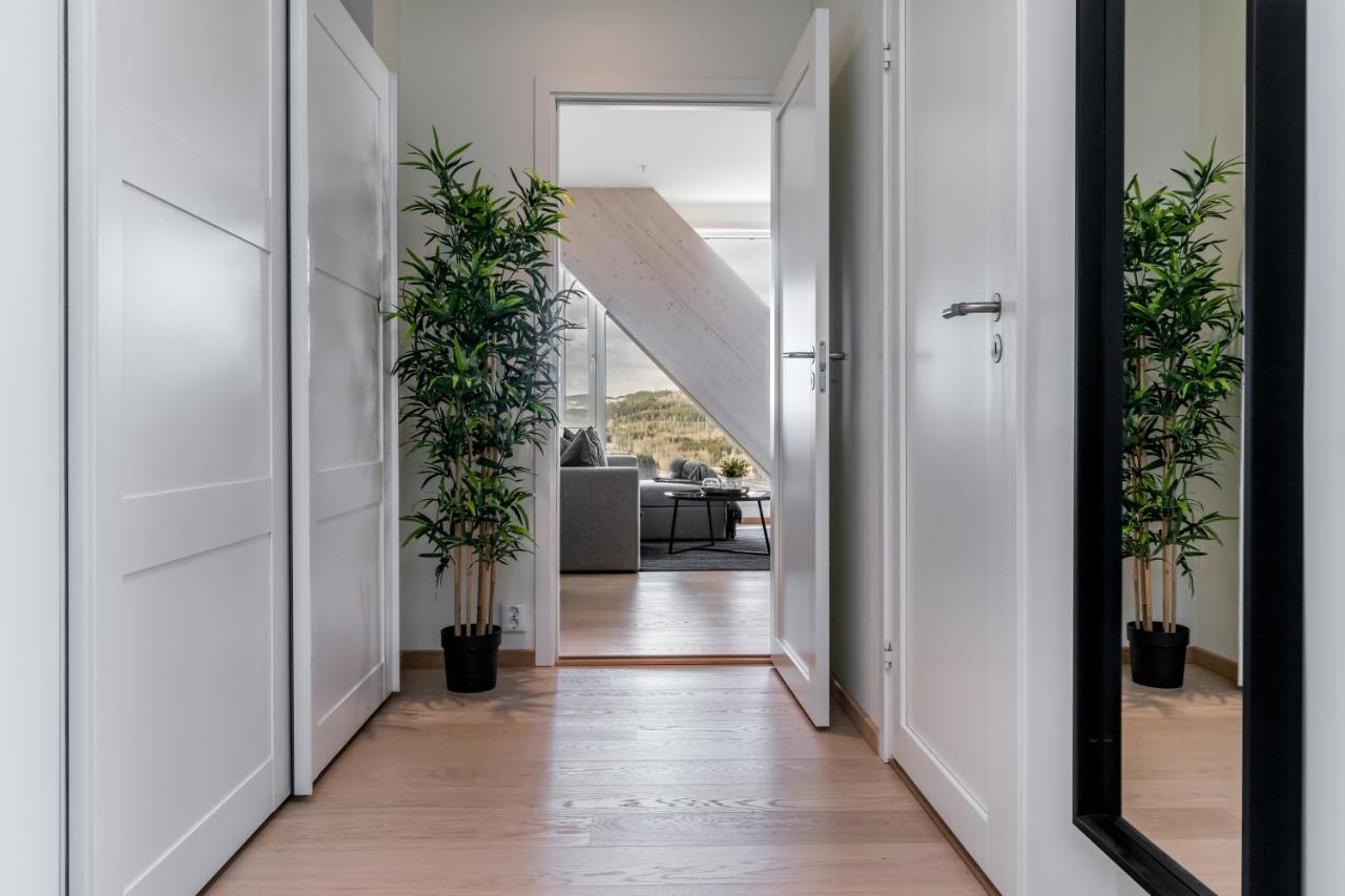 Mjos Tower Apartment - Lovely City View Sjusjøen 외부 사진