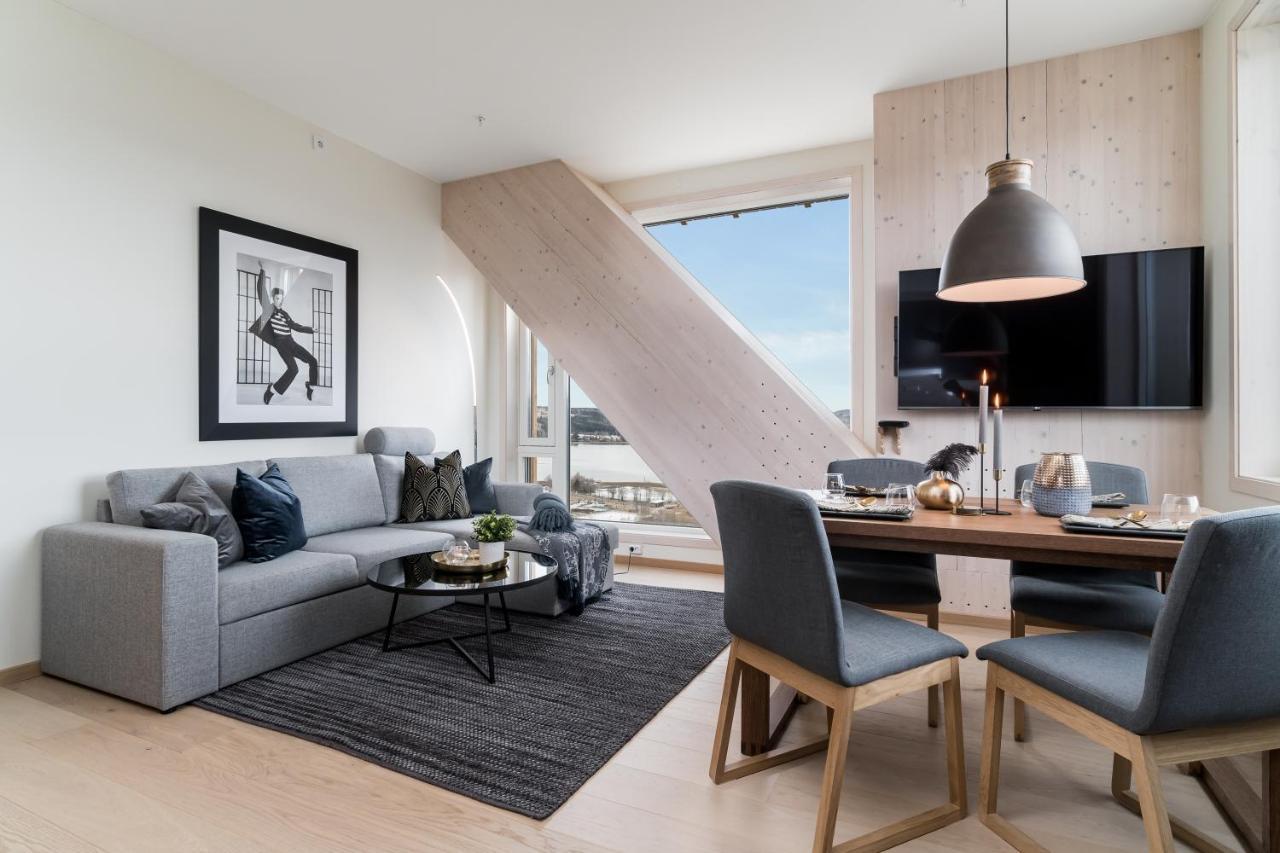Mjos Tower Apartment - Lovely City View Sjusjøen 외부 사진
