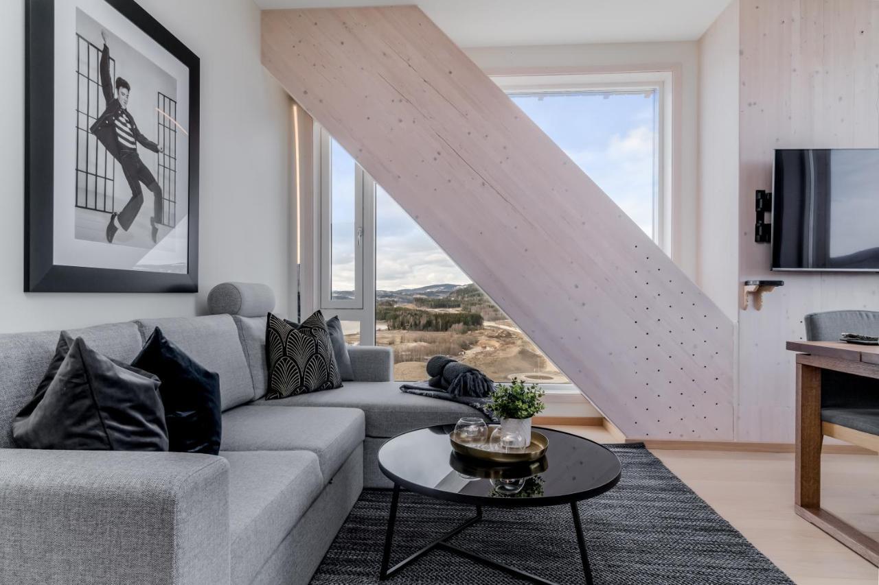 Mjos Tower Apartment - Lovely City View Sjusjøen 외부 사진